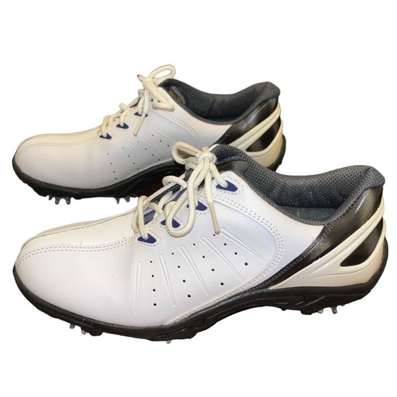 Footjoy Size 5M Junior GJ White w/Black Soles Golf Shoes 45036 - Picture 2 of 8